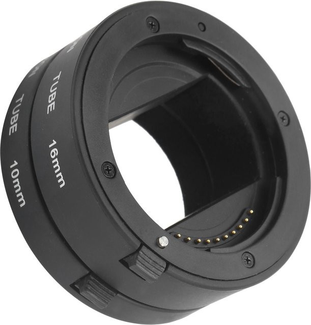 Sony NEX Mount Verlängerungstube für Sony E-Mount Kameras, 10mm und 16mm, Schwarz - Bild 1