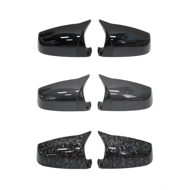 Phirikes Rückspiegel Abdeckkappen in Carbon Look Schwarz für BMW 5 6 7 Serie F01 F02 F03 F04 F06 F07 F10 F11 F12 F13 - Bild 2