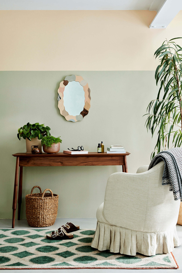 Little Greene Absolute Matt Emulsion Wandfarbe Tracery II 78 Green 1 l - Bild 1