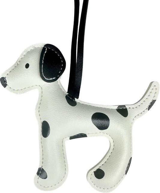 Taschenanhänger Gefleckter Dalmatiner, PU-Leder, weiß, Unisex - Bild 1