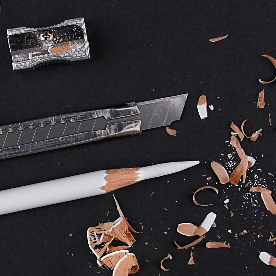 6 Stück weiße Kohlestifte für professionelle Skizzen und Zeichnungen für Künstler und Anfänger - Bild 6