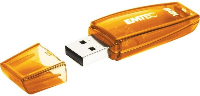 Emtec C410 Color Mix 2.0 USB-Stick 128 GB USB-A Orange - Bild 1