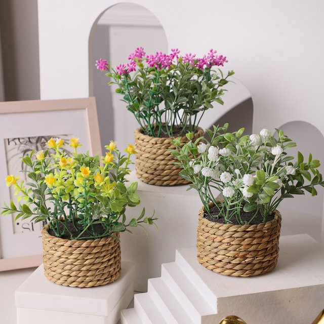 XIYA FLOWER Künstliche Gänseblümchen-Pflanzen aus PE-Material in Gelb, Weiß oder Rose zur Dekoration - Bild 1