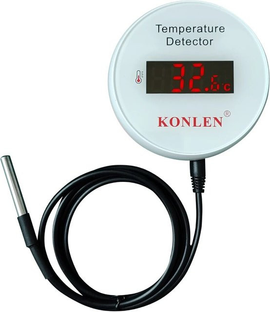 Konlen Tuya Wifi Digitales Thermometer mit 3m Sonde für Smart Life App, Weiß - Bild 1