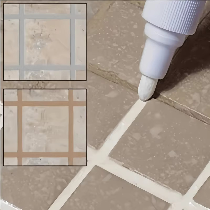 Wasserfester Fliesenfugenstift zur Fugenreparatur und Reinigung in Beige oder Weiß - Bild 2