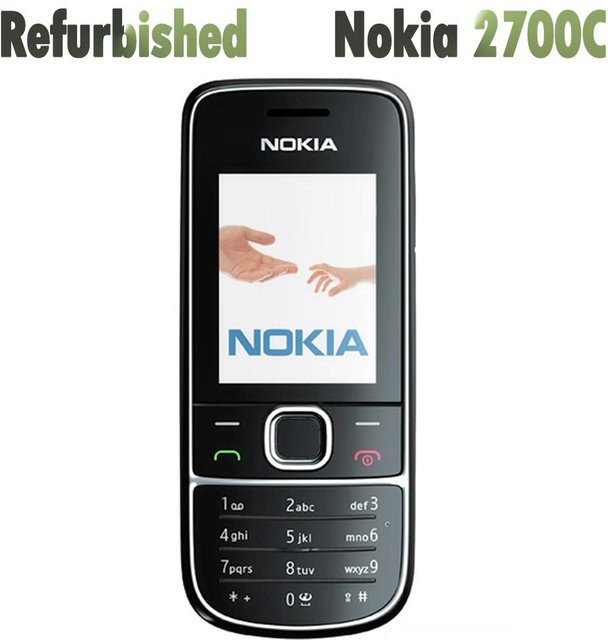 Generalüberholtes Nokia 2700 Classic Mobiltelefon in Schwarz mit 1 SIM-Kartenslot - Bild 1