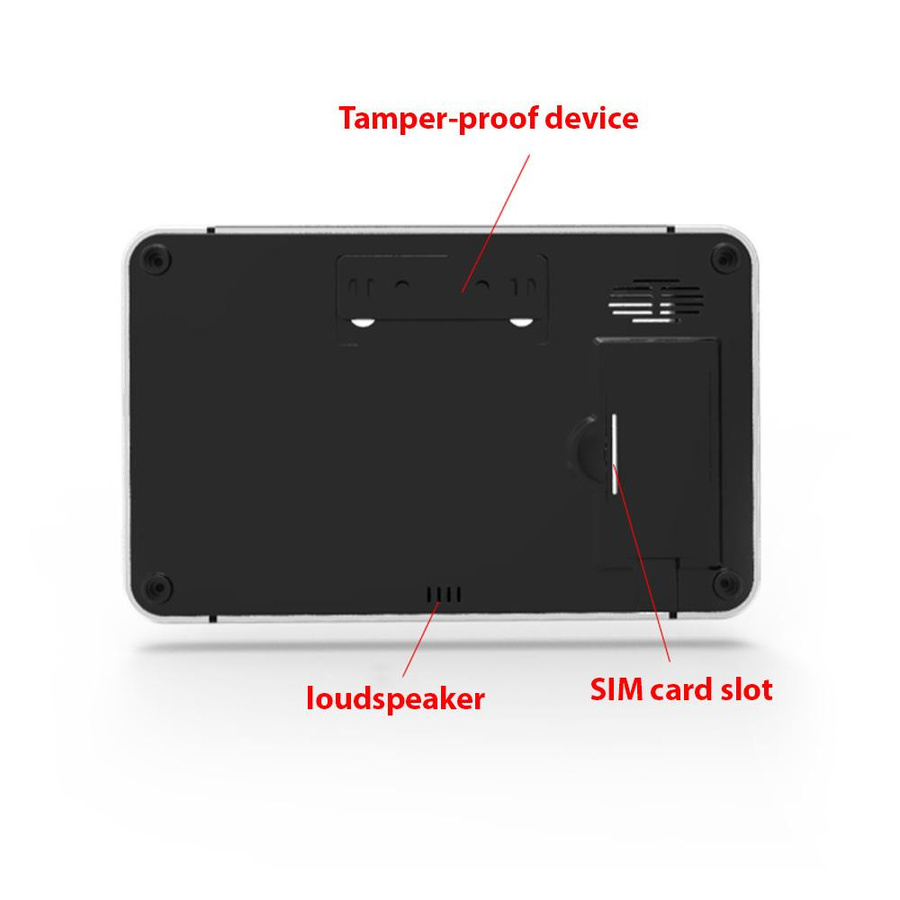 Neoglint 4G WiFi TY Drahtloses Hausalarmsystem mit 4,3-Zoll-Voll-Touchscreen-Alarmpanel und Fingerabdruck EU Version - Bild 4