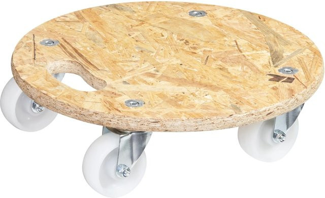 Wagner Transportroller OSB 1171 mit ergonomischem Tragegriff, Durchmesser: 38 cm, Tragkraft: 250 kg, Farbe: Braun/Multicolor - Bild 1