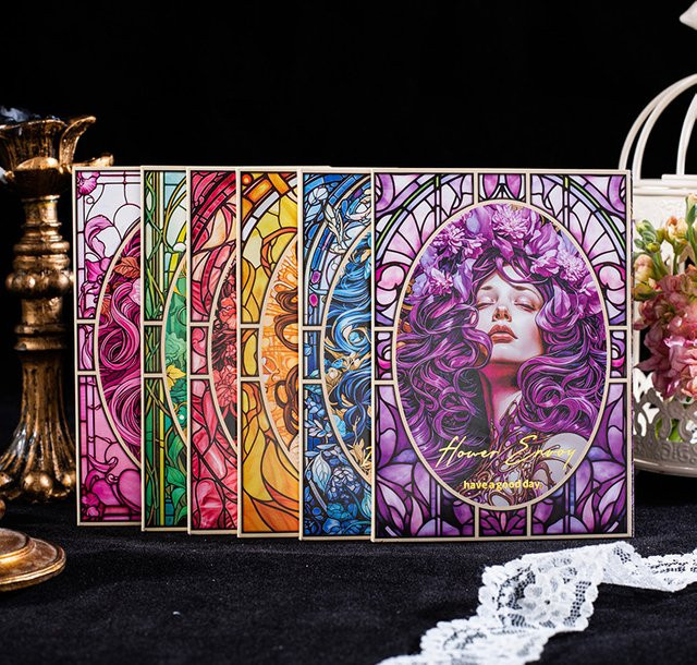 30-teiliges Vintage-Papier-Set im Barock-Stil mit Blumenmuster in Multicolour für Scrapbooking - Bild 1