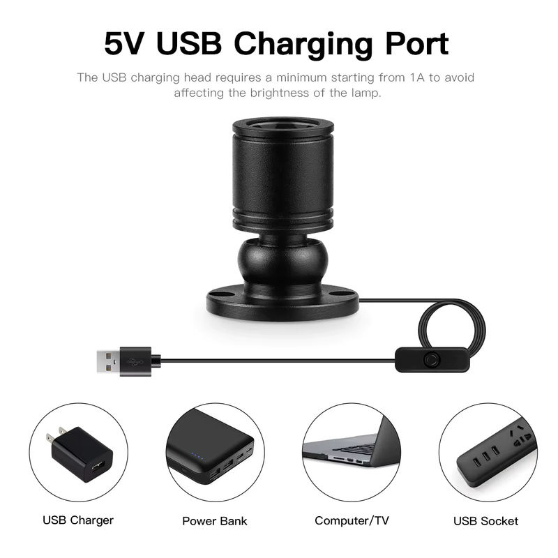 Rybakov LED-Spotlicht aus Aluminium mit RGB-Funktion und USB-Anschluss für Möbel und Vitrinen - Bild 4