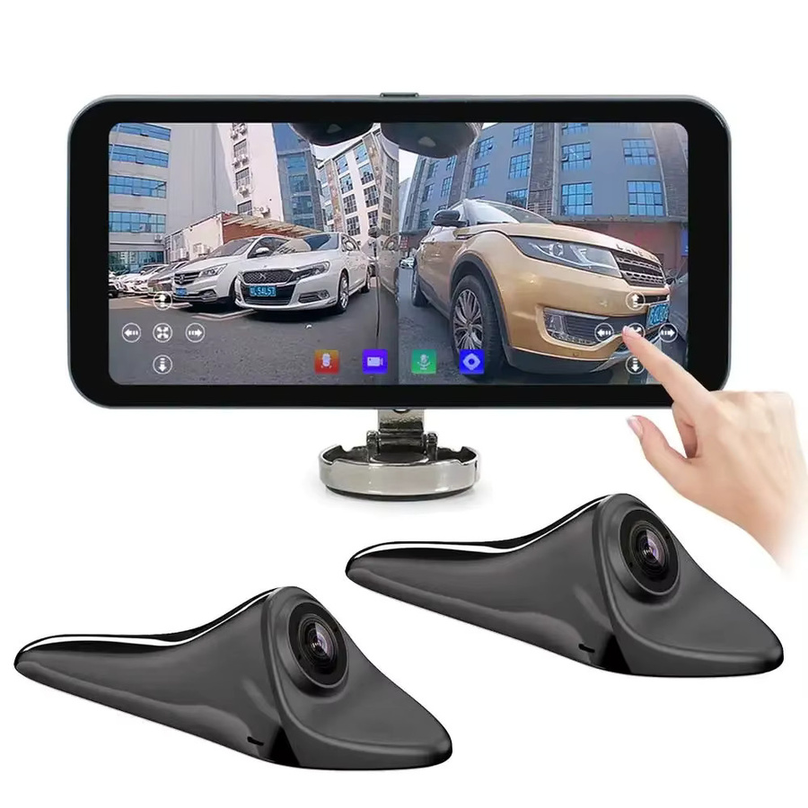 Carsanbo 6.25 Zoll Auto-Touchscreen-Display mit 1080p AHD Digital-Seitenkamera und Totwinkel-Alarmsystem in Schwarz - Bild 7