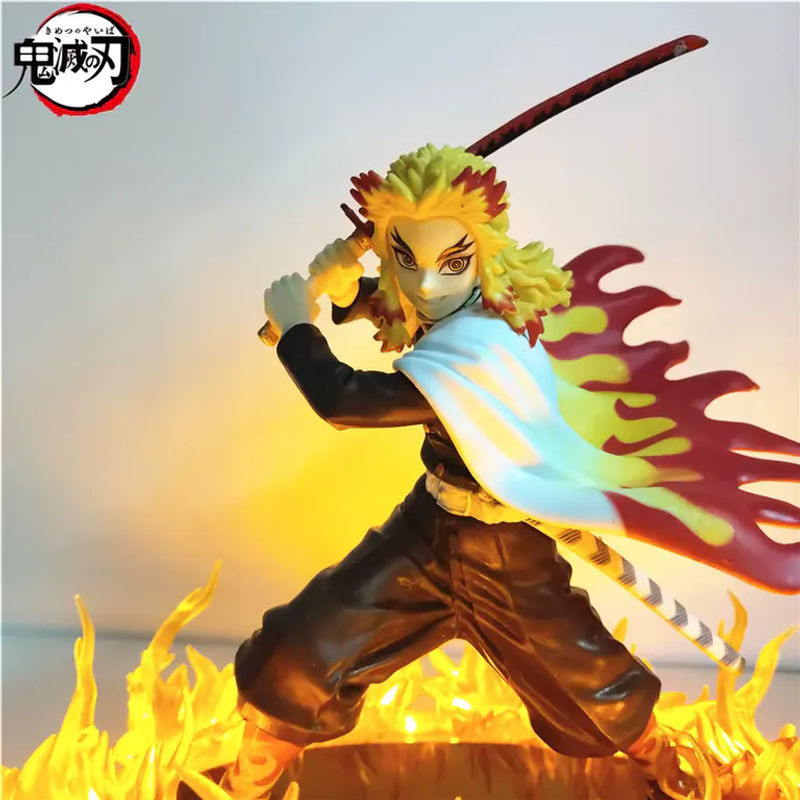 Bandai Anime Figur Dämon Slayer Rengoku Kyoujurou aus PVC, mehrfarbig, Höhe: 21 cm - Bild 3