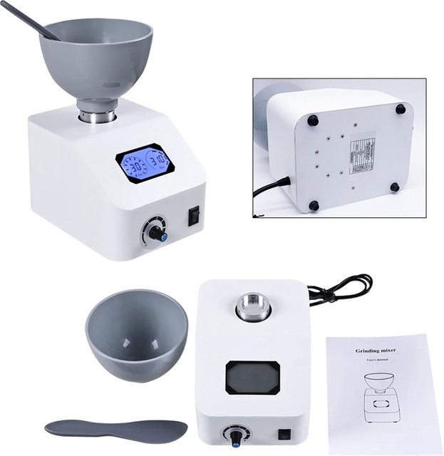 VV DENTAL Alginat Mixer für Dentalmaterialien in Weiß, 100-700 ml, 48W mit 300rpm - Bild 1