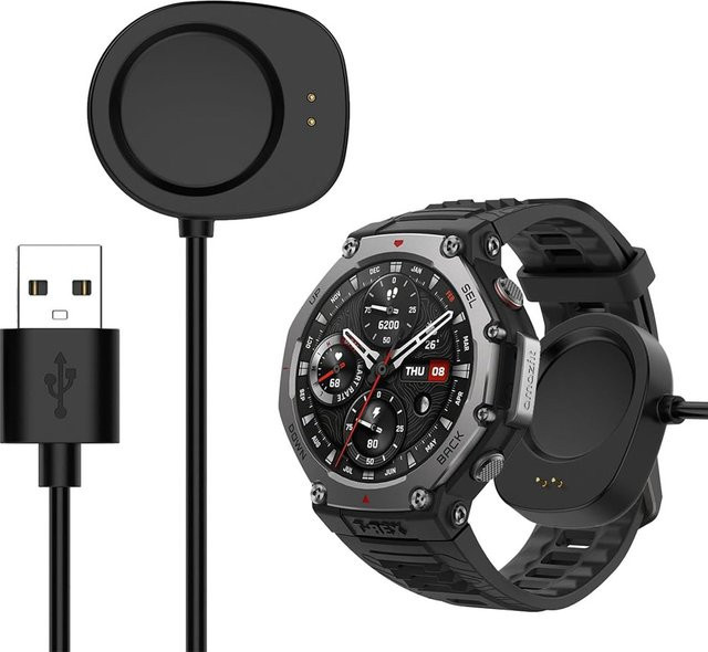 Amazfit Ladegerät für T-Rex 3 und Amazfit Balance, Ersatz-Ladekabel in Schwarz - Bild 1