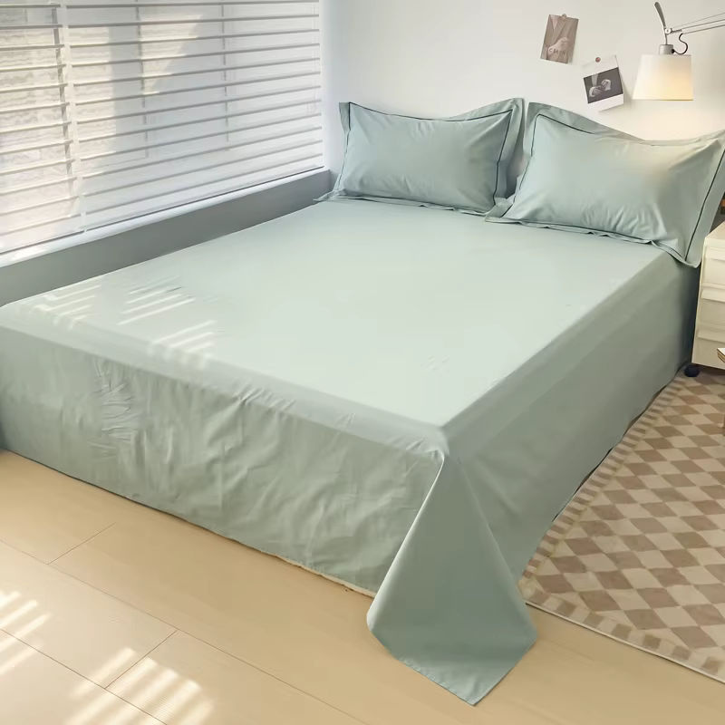 Dreamreal Flaches Bettlaken aus ägyptischer Baumwolle, 400 TC, Grau, Atmungsaktiv und Weich - Bild 2