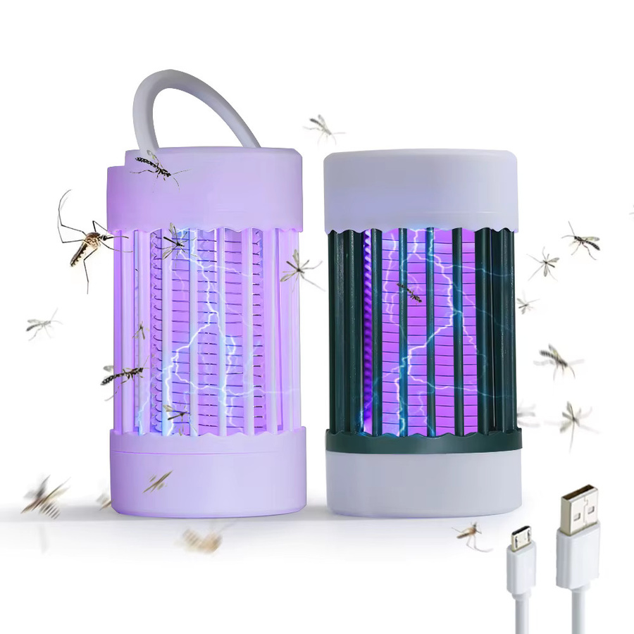 YNL Elektrische Mückenfalle mit UV-Licht und Schockfunktion in Weiß, USB-betrieben für Schlafzimmer und Outdoor - Bild 5