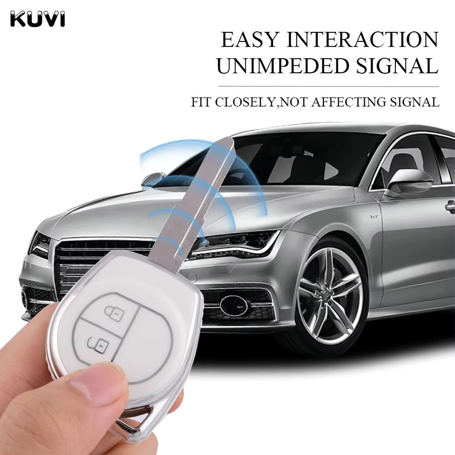 Kuvi TPU Auto Smart Key Case Schutzhülle für Suzuki SX4 Vitara Swift Grand Liana mit 2 Tasten - Bild 4