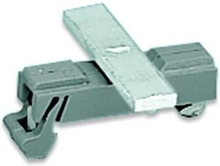 WAGO Träger mit Ableitfuß 790-114 in Grau und Messing - Bild 1