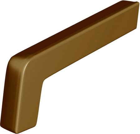 SAREI Seitenteil Fensterblech aus PVC in Braun, B: 5,8 cm, H: 11,0 cm, T: 1,5 cm - Bild 1