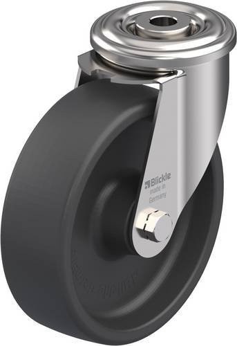 Blickle LIXR-POHI 125G Lenkrolle in Grau mit Edelstahl und Kunststoff, Rad-Durchmesser: 125 mm, Tragfähigkeit: 150 kg - Bild 1