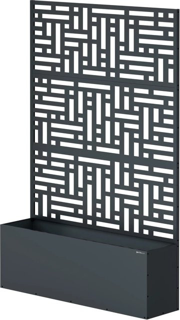 JAN NOWAK Pergola mit Pflanzkübel für Kletterpflanzen, Anthrazit, B/T/H: 120 x 120 x 180 cm - Bild 1