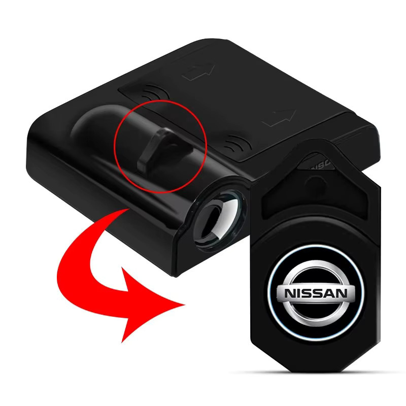 Nissan LED Auto Tür Willkommen Licht mit Logo Projektor für verschiedene Modelle wie Dayz, Livina, Roox, Sentra, Altima, Cube, Micra, Skyline und Versa - Bild 3