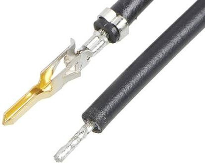 Molex Crimpkontakt mit Litze 2153431201 Bulk in Schwarz und Gold - Bild 1