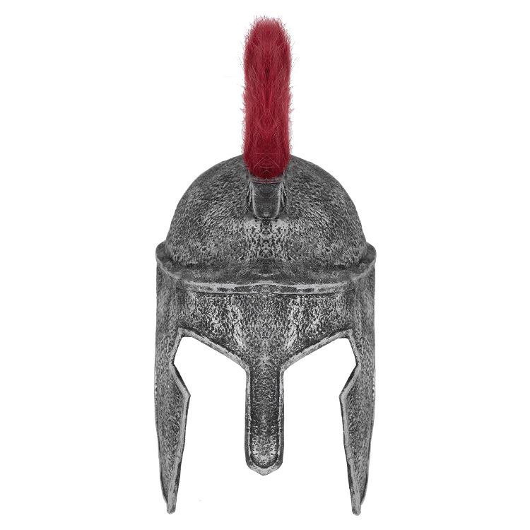 Römisches Reich Gladiatoren Helm Latex Maske grau - Bild 3