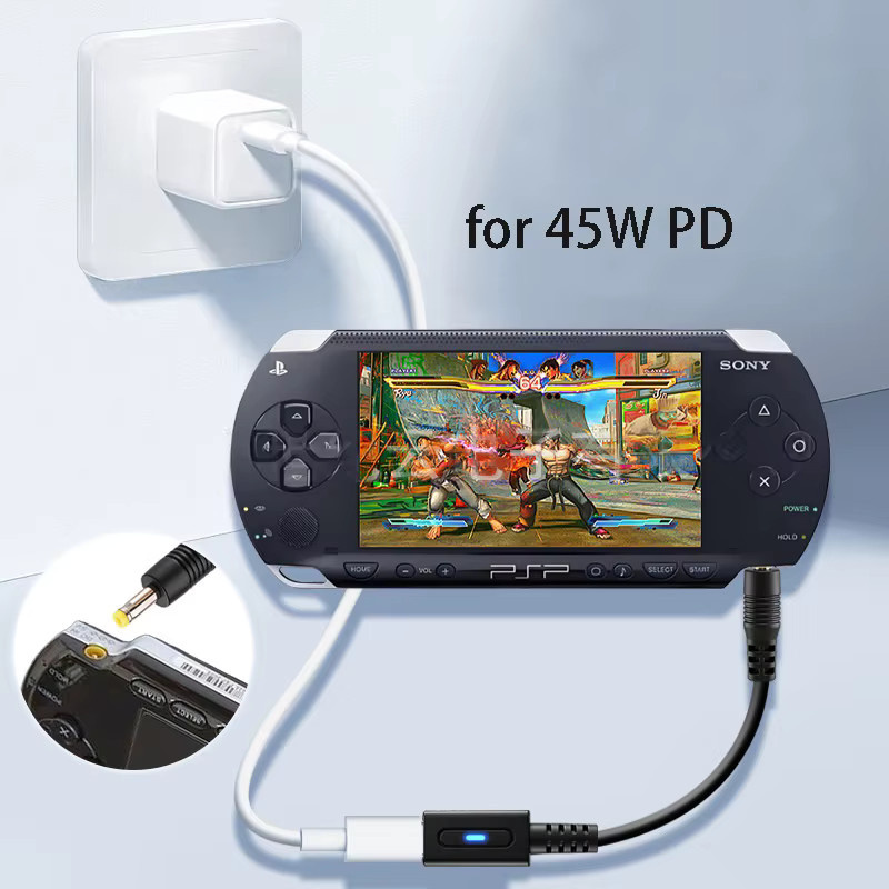 OULLX USB-C Ladekabel für PlayStation PSP 1000 2000 3000 Controller in Schwarz - Bild 3