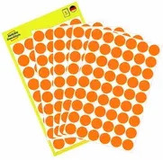 Avery Zweckform Markierungspunkt aus Papier in Orange, Durchmesser: 12 mm - Bild 1