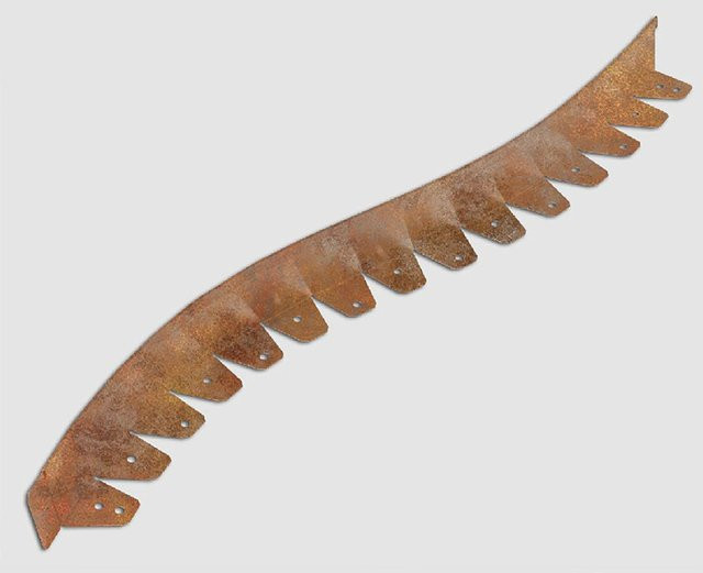 Scherf L-Rasenkante Kurve Blank-Light in Rost-Braun und Schwarz, Stahl, L 121 cm, H 5 cm - Bild 1