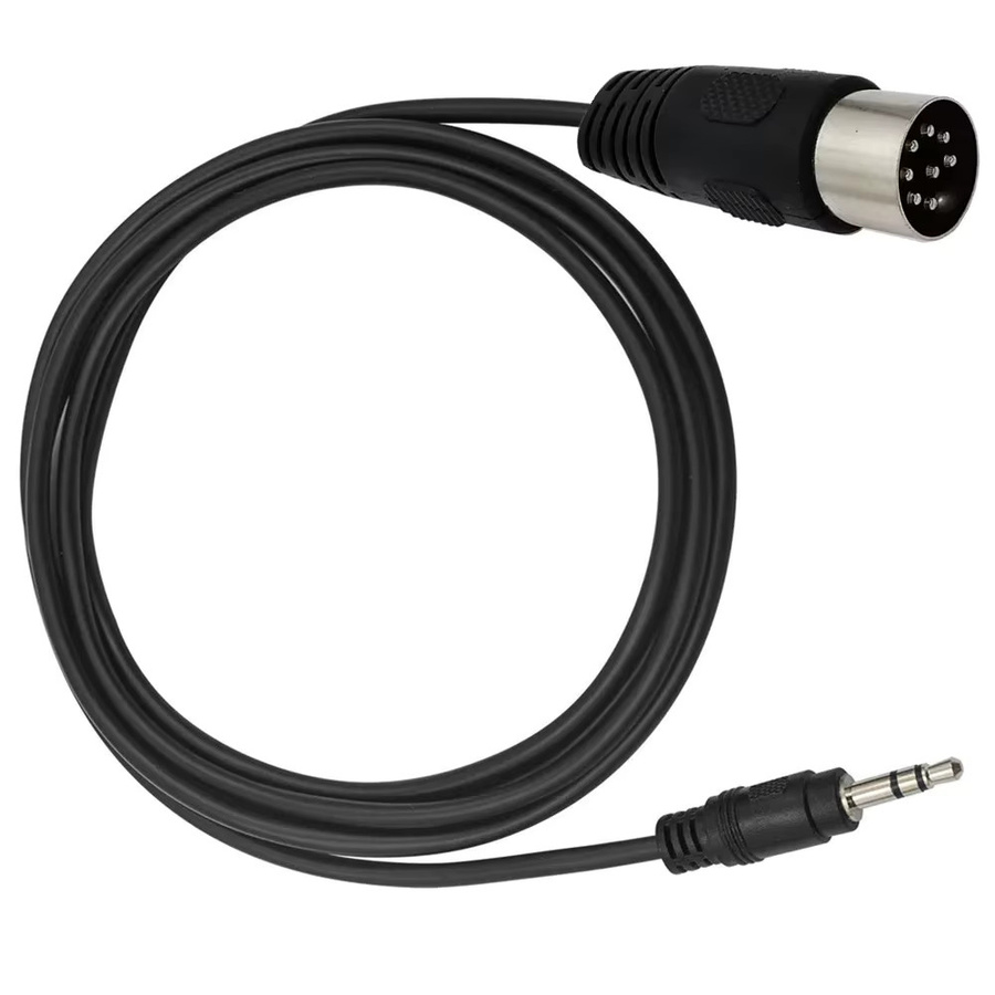BSN Audio-Adapterkabel DIN 8-Pin auf 3,5mm Klinke in Schwarz - Bild 4