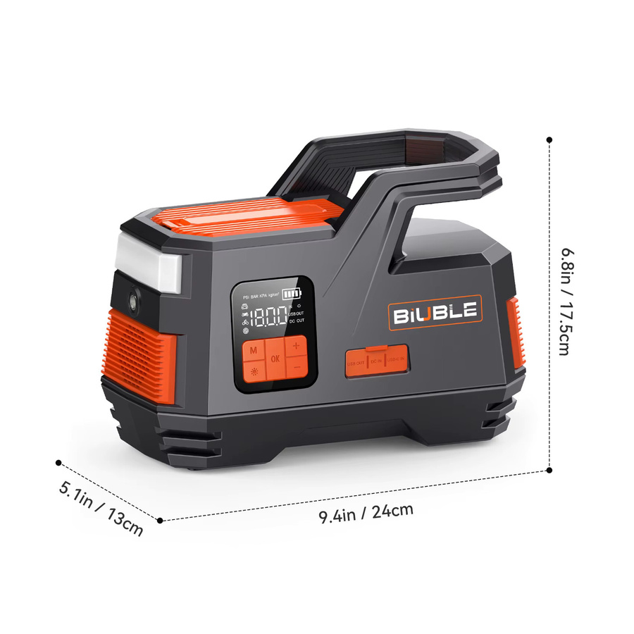 BSMOOM 2-in-1 Starthilfegerät mit 150 PSI Luftkompressor und 4500 A Autobatterie-Booster Powerbank für 9,5L Benzin oder 7,5L Diesel - Bild 5