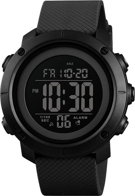 SKMEI Armbanduhr, Digitaluhr, Kunststoff, Schwarz, Herren - Bild 1