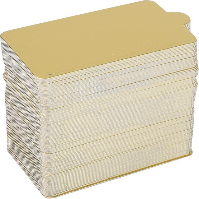 CosyHome Dessert-Tabletts aus Papier in Gold und Beige, 100 Stück - Bild 1