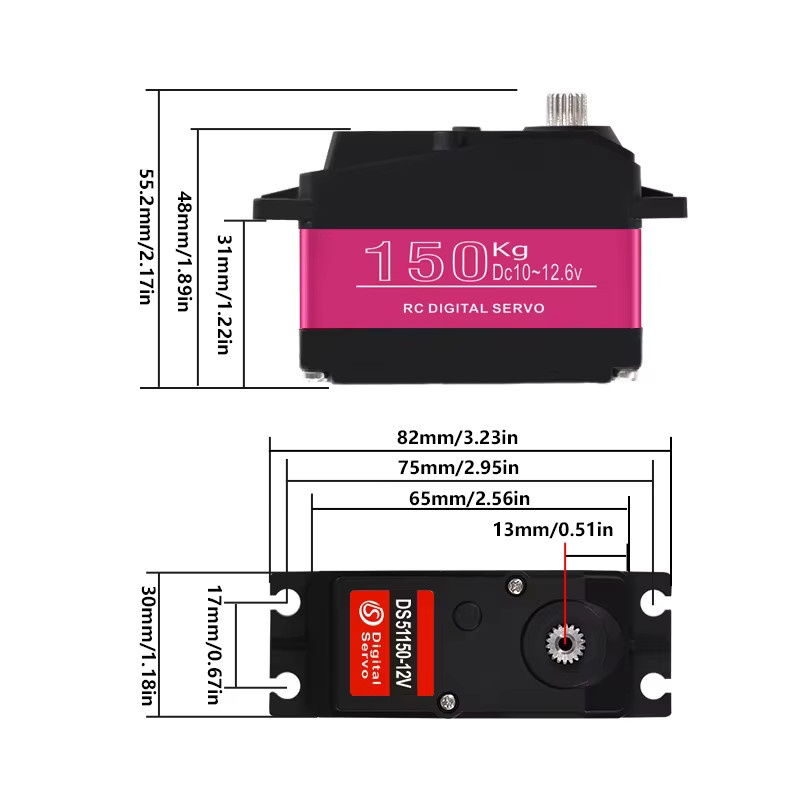 SAVOX DS51150 High Torque Digital Servo, 1:5, Zubehör - Bild 3