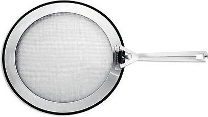 Le Creuset Spritzschutz für Pfannen aus Silikon und Mesh, Silber, Durchmesser: 20 - 24 cm - Bild 1