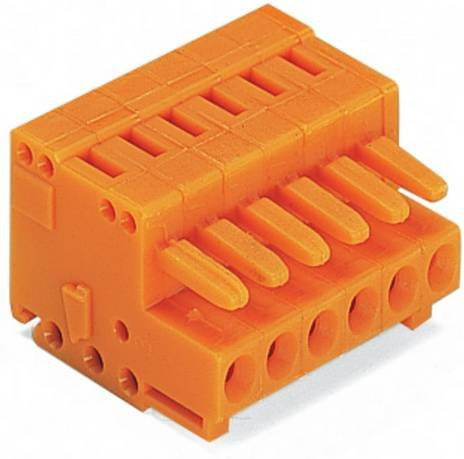 WAGO 734-215 Federleiste orange 25 Stück - Bild 1