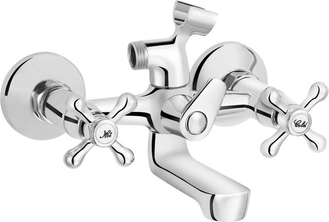 baliv Wannenarmatur WA-5040 mit Sprayfunktion in Chrom, B/T/H: 145,0 x 173,0 x 217,0 cm - Bild 1
