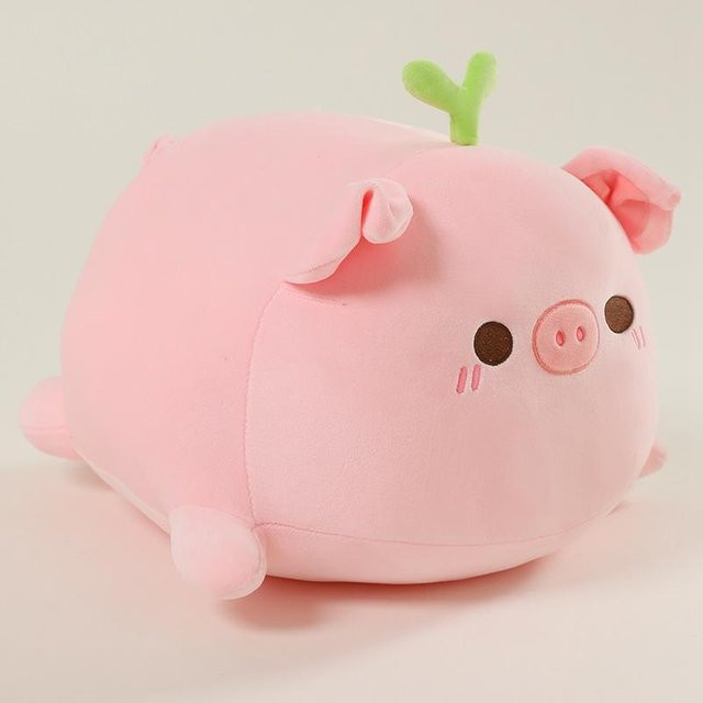 Yiran Health & Beauty Schwein Kuschelkissen, Plüschtier, 40cm - Bild 1