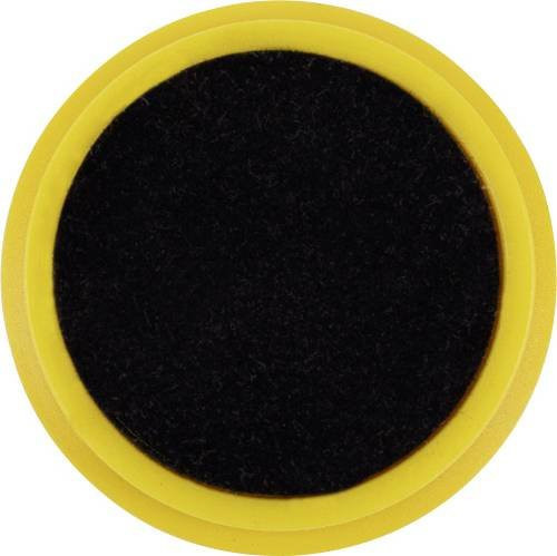 Magnetoplan Magnet Basic Serie runde Magnete aus Kunststoff, Durchmesser: 24 mm, Gelb, 10 Stück - Bild 1