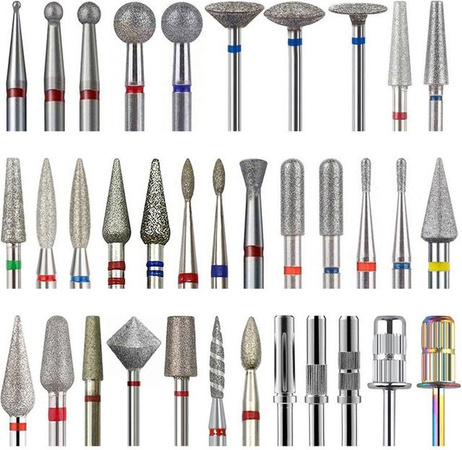 FUMOSIK Diamant Fräser Nagel Bohrer Set, Maniküre Pediküre Zubehör