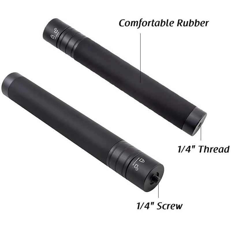Zhiyun Verlängerungsstange aus Aluminiumlegierung für Gimbal-Stabilisator, Farbe: Schwarz, maximale Länge: 73 cm, mit 1/4-Zoll-Schraube, kompatibel mit Feiyu - Bild 3
