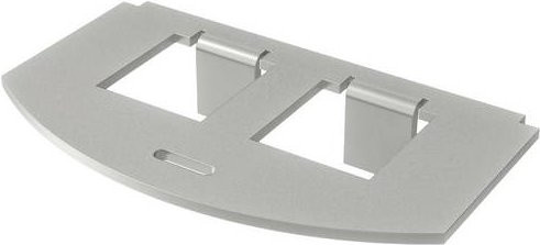 OBO Bettermann MP R2 2F Steckdose in Silber - Bild 1