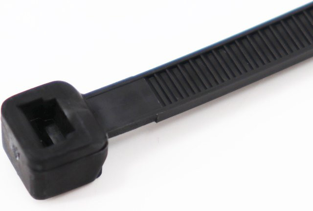 Aquagart Kabelbinder Schwarz 200 Stück für Schattiernetz und Zaunblende Länge: 300 mm, Breite: 4,8 mm - Bild 1