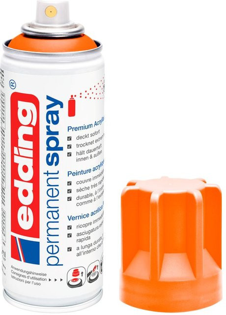 edding 5200 Permanentspray Neonorange matt 200 ml - Bild 2