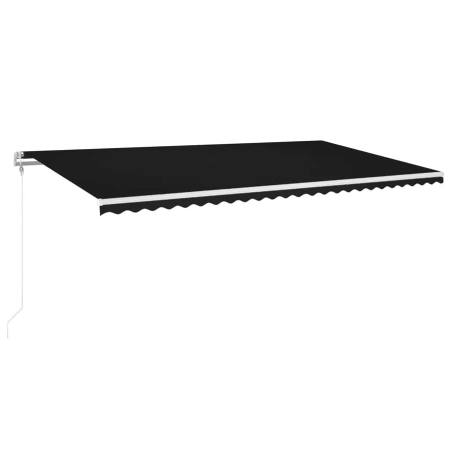 vidaXL Automatische Markise aus Aluminium und Polyester in Anthrazit, B: 600 cm, T: 350 cm - Bild 2