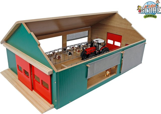 Kids Globe Stall mit beweglichen Elementen Holz Maßstab 1:32 - Bild 1