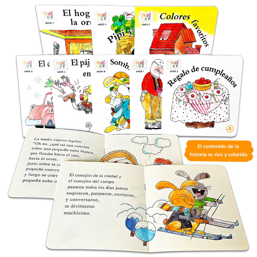 Teeny Baby Spanisches Märchenbuch-Notizbuch in Multicolour zur Förderung der Kindervokabeln und Fantasie - Bild 2