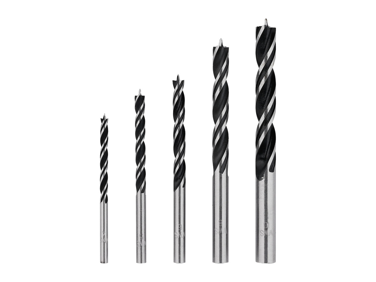 Parkside HSS-Holzbohrer-Set aus Stahl, 5-teilig, Silber - Bild 2